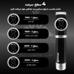 ماساژ گان BOOSTER A2 | تفنگ ماساژ حرفه‌ای براشلس 126 وات - Image 2